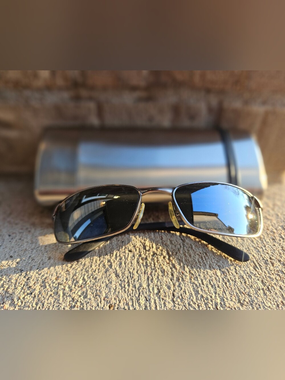 Vintage Ray-Ban RB 3190 FLIGHT 005/40 Sunglasses Silver Mirror Made in Italy